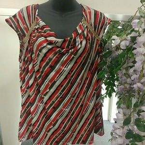 Dana Buchman Beaded Sleeveless Top